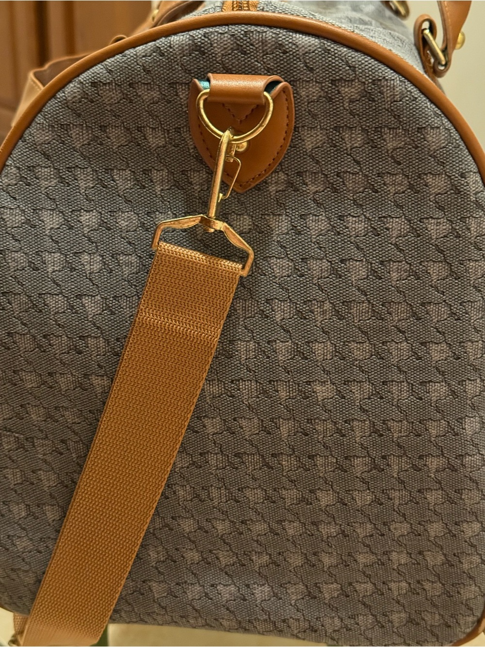 Adrienne Vittadini Studio Weekender Duffel Bag Blue/Grey - Picture 6 of 11